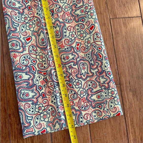 Vintage 1960s Izod of London Yellow Paisley Men's Slacks Adjustable 32” Waist - Picture 8 of 13